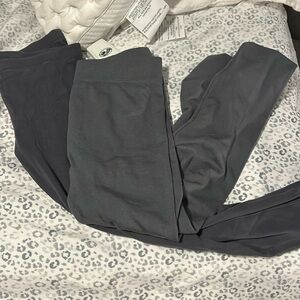 2 Pairs of Gray Leggings - Medium
